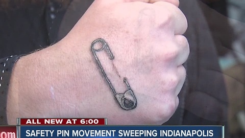 Safety pin movement sweeping Indianapolis