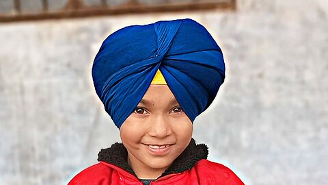 ਛੋਟੇ ਬੱਚਿਆ ਲਈ ਸਕੂਲ ਜਾਣ ਲਈ ਪਟਿਆਲਾ ਸ਼ਾਹੀ ਪੱਗ, how to tie patiala shahi school turban