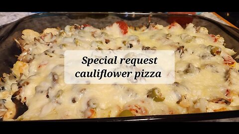 Special request cauliflower pizza #pizza #cauliflowerrecipe