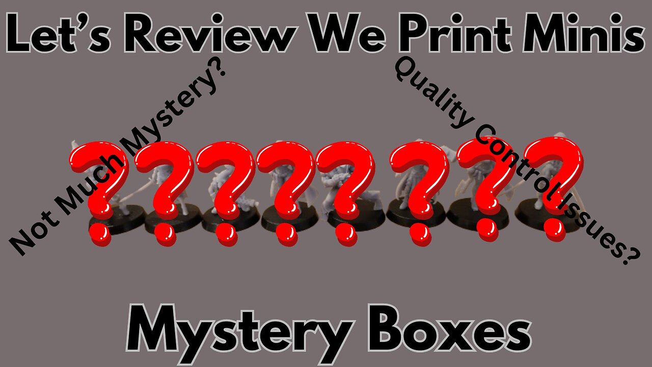 Let's Review We Print Minis Mystery Boxes and 1000 Subs Giveaway!