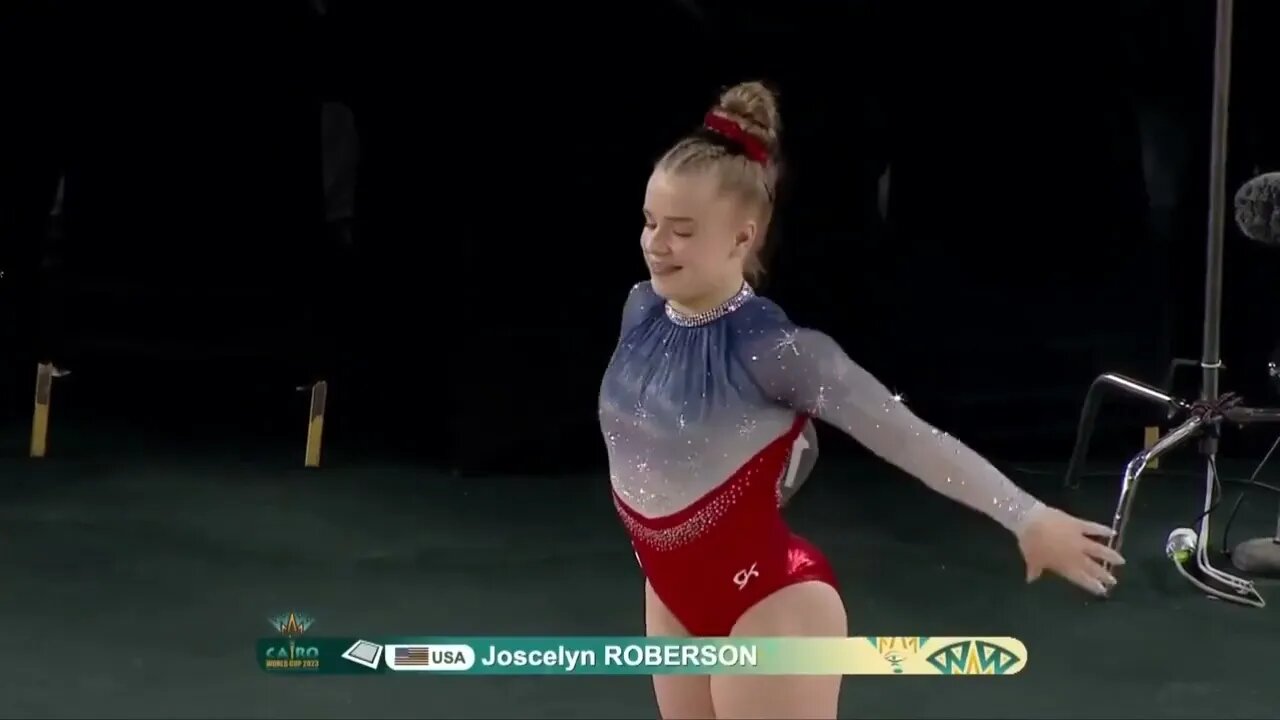 Joscelyn Roberson floor exercise - 1st place 2023 Cairo World Cup