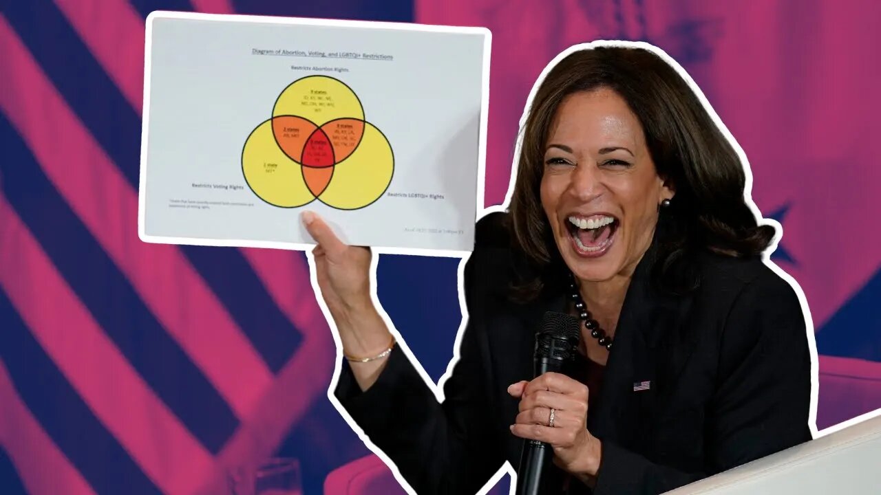 Kamala Harris has a WEIRD obsession with Venn Diagrams and yellow school buses