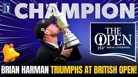 ⚠️URGENT NEWS: BRIAN HARMAN IS THE BRITISH OPEN CHAMPION! THE CROWD GOES CRAZY! 🚨 GOLF NEWS!