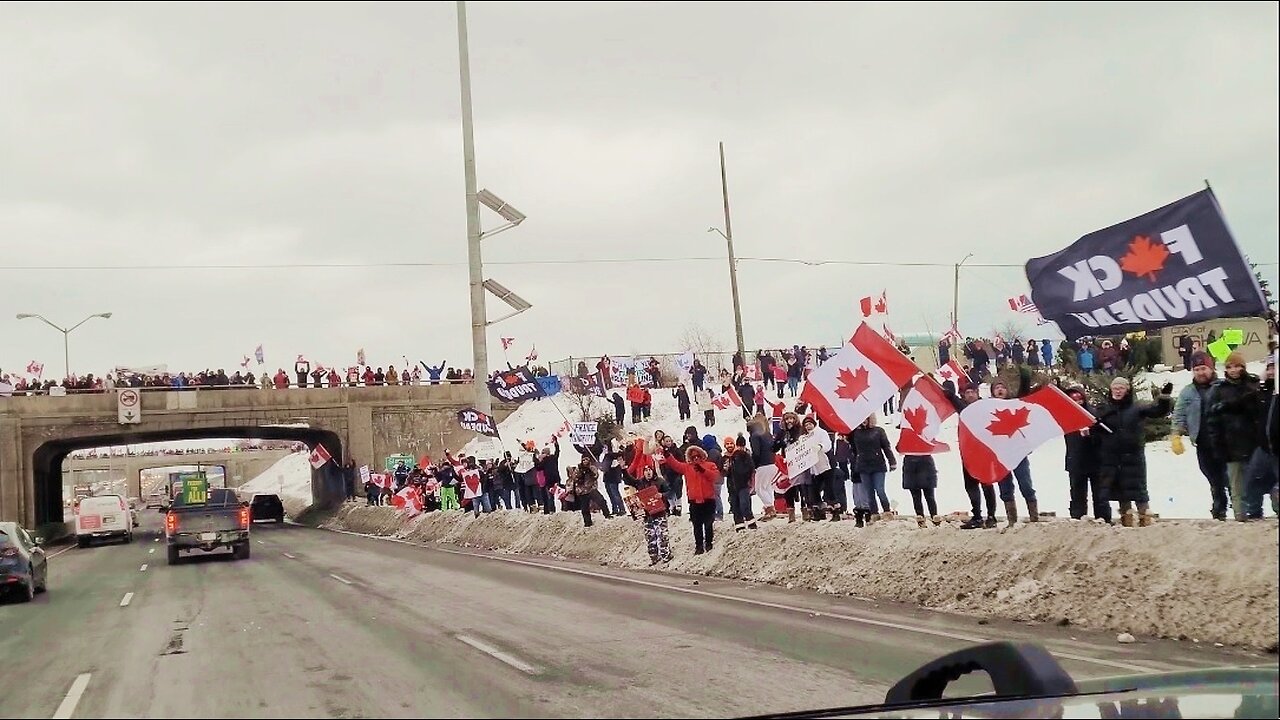 FREEDOM CONVOY Canada - Canadian Truckers Going to Ottawa Canada