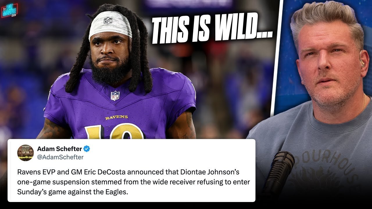 Ravens Suspend Diontae Johnson For Refusing To Play In Game vs Eagles?! | Pat McAfee Show