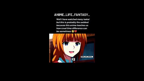 Sometime isekai can turn into very sad moment