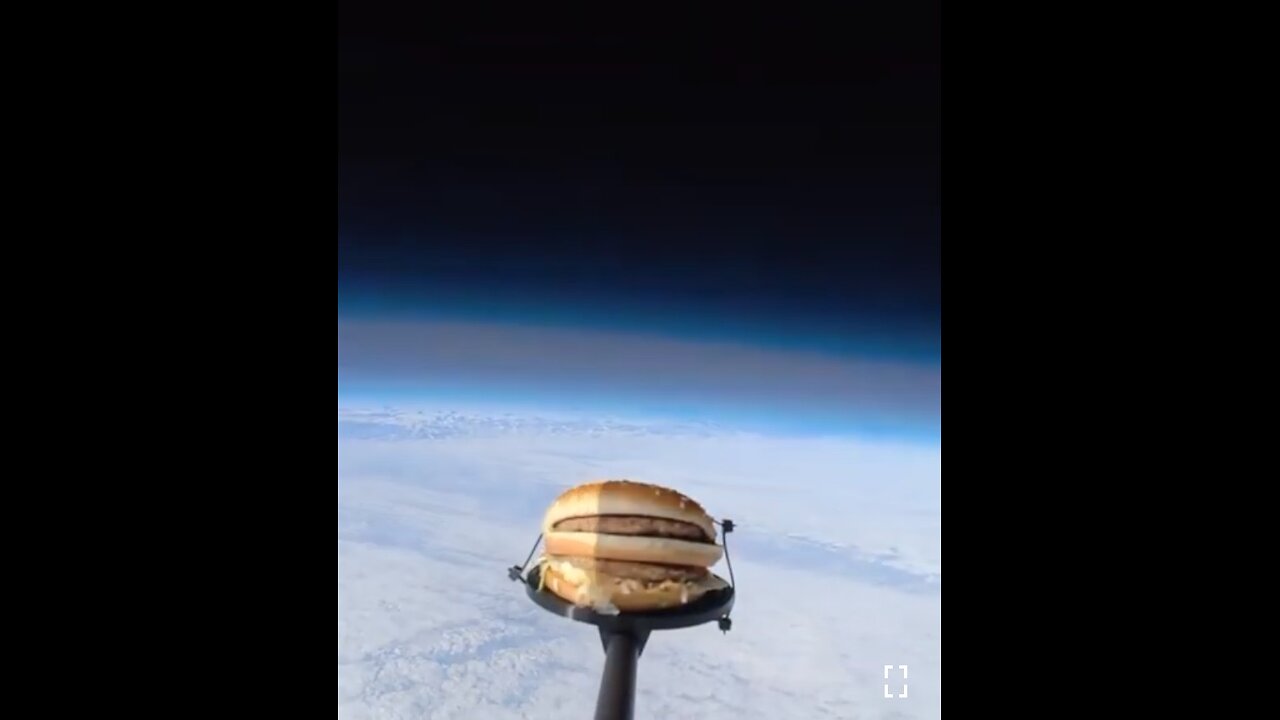 Sending burger into space…🤯