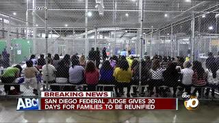 San Diego federal judge gives 30 days for families to be reunited