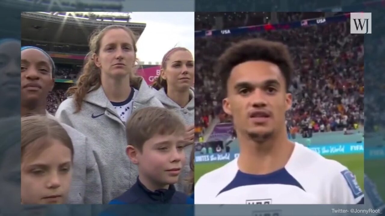 Video Compares US Women's World Cup Team's National Anthem Behavior to US Men's