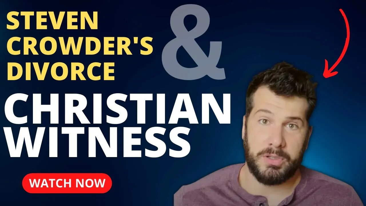 Steven Crowder: Narcissistic Type Behavior Should NOT Be Named Among Christians.What's Going On Here