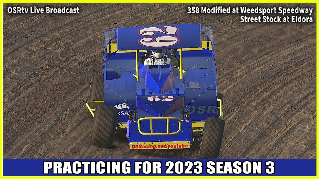 Practicing for 2023 Season 3 - 358 Modified at Weedsport - iRacing Dirt #dirtracing #iracingdirt