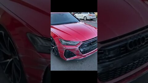 After shots by bullet what happend Audi cars ?