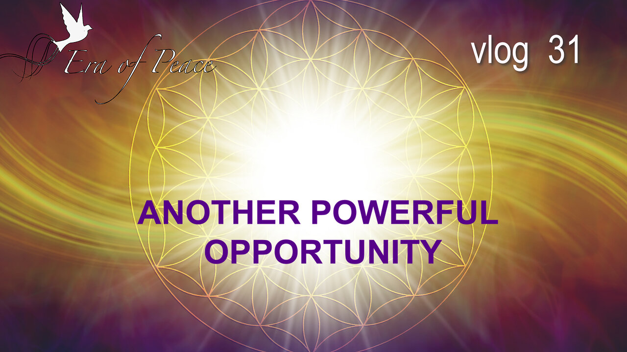VLOG 31 - ANOTHER POWERFUL OPPORTUNITY