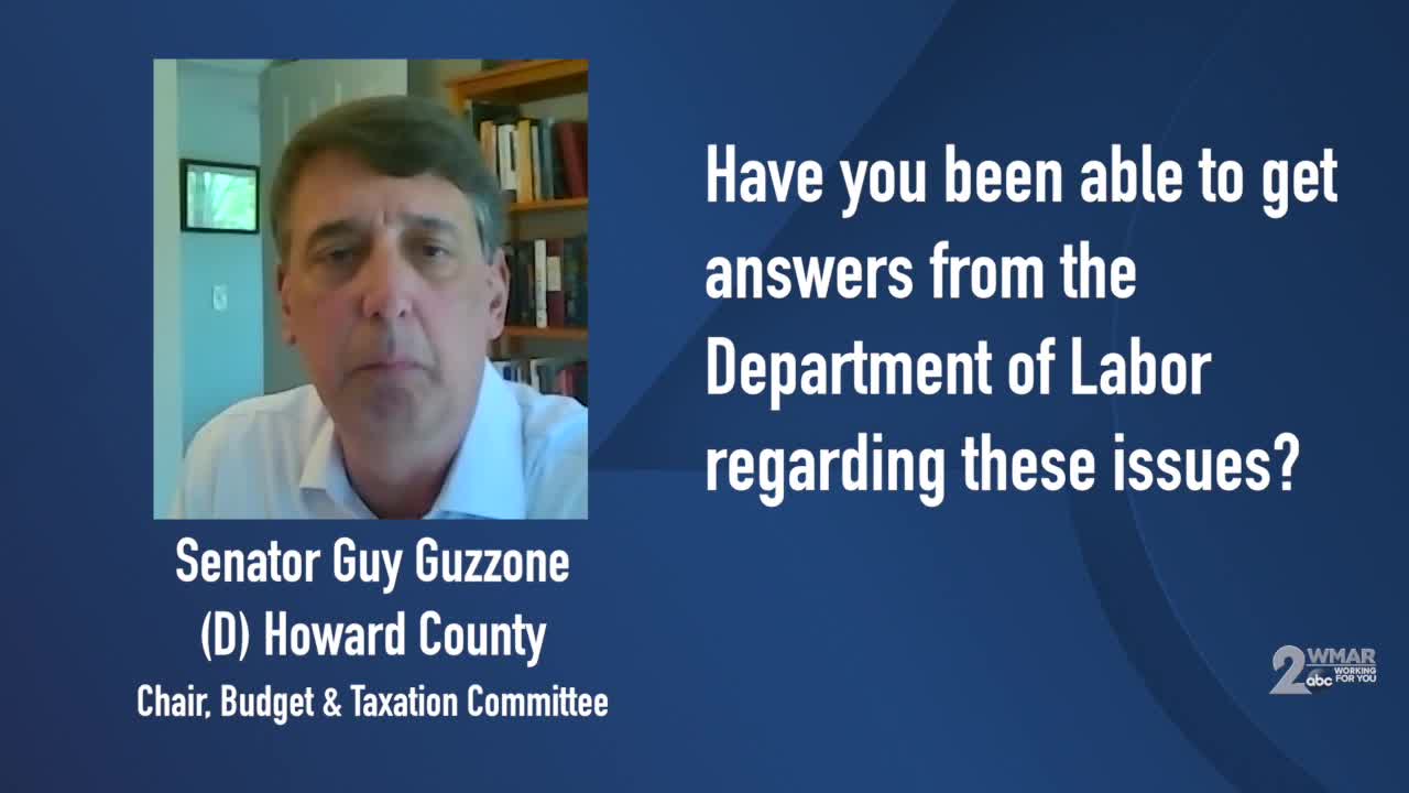 Senator Guy Guzzone talks about unemployment issues