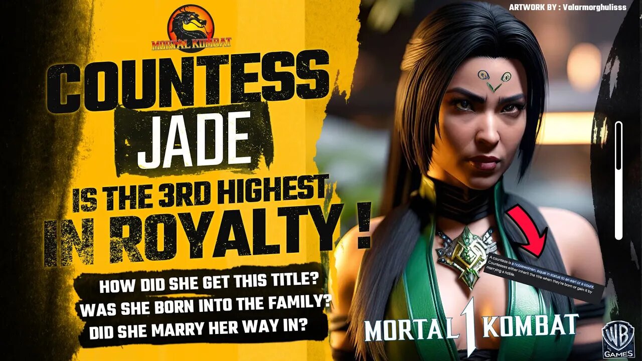 Mortal Kombat 1 Exclusive: Countess Jade BORN into ROYALTY, Meaning Of Countess EXPLAINED!