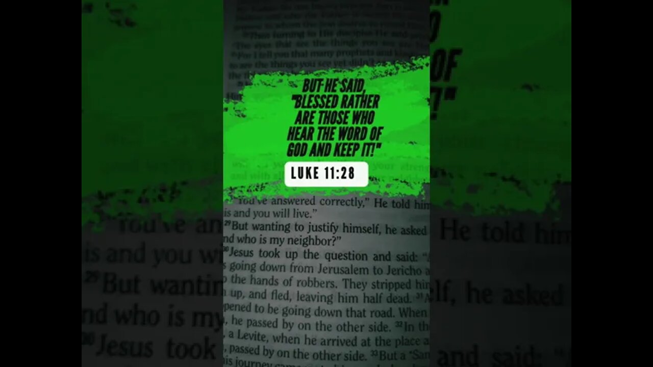 Luke 11:28 #Luke #blessed #wordofgod #God #Jesus #Christians #shorts