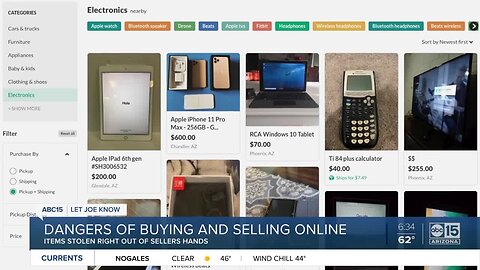 The dangers of selling something online