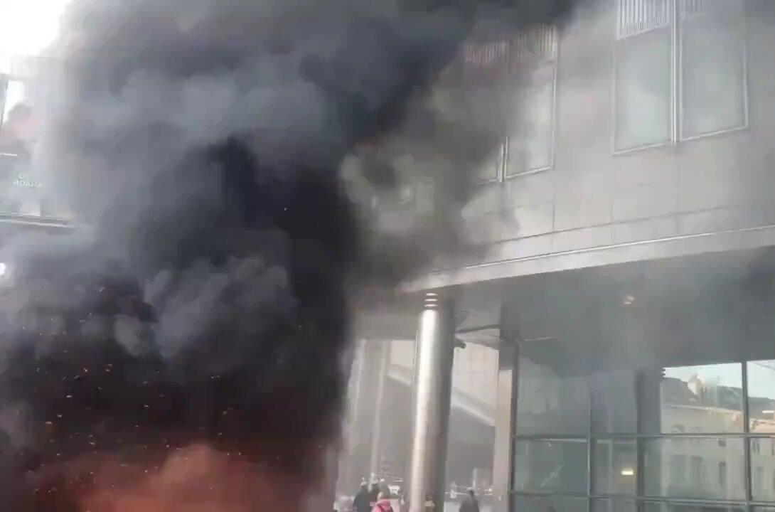Brussels on fire