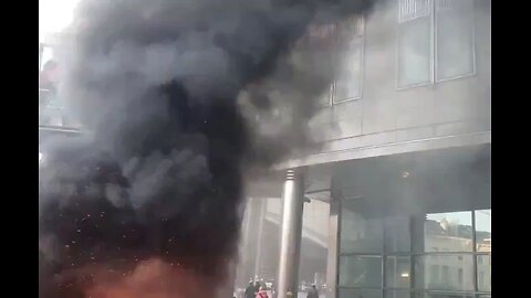 Brussels on fire