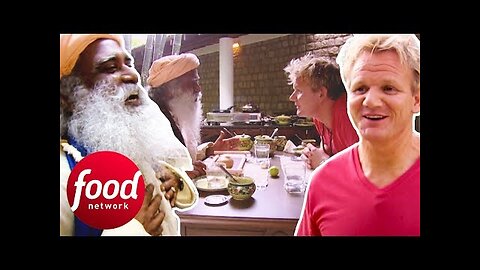 Indian Guru Tries To Convince Gordon Ramsay To Be Vegetarian | Gordon's Great Escape