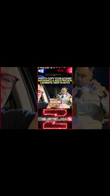 Photo copy your license, registration and proof of insurance, laminate, keep in auto, it works!