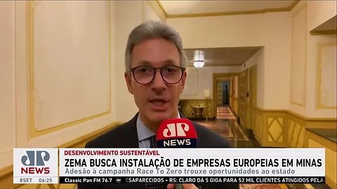 Zema busca instalação de empresas europeias em Minas Gerais