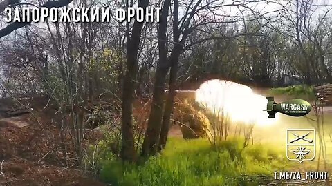 Long range ATGM fired at tower at Zaporozhye