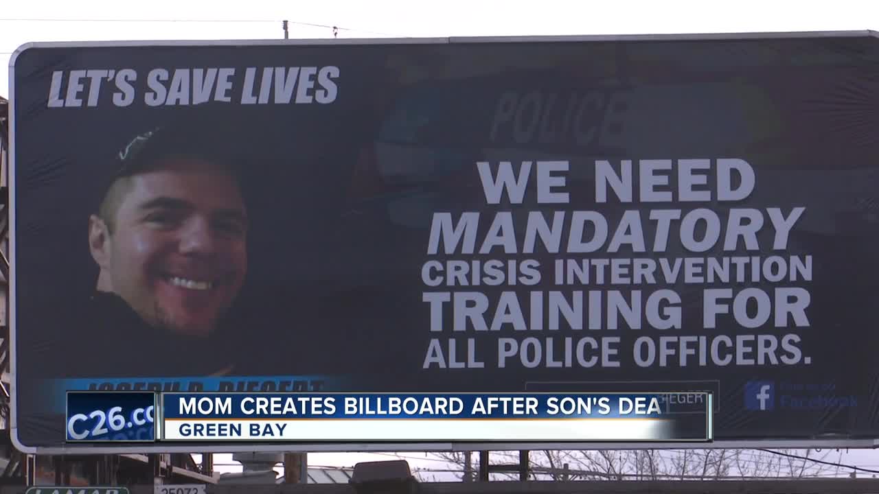 Mother puts up billboard after son killed in officer-involved shooting