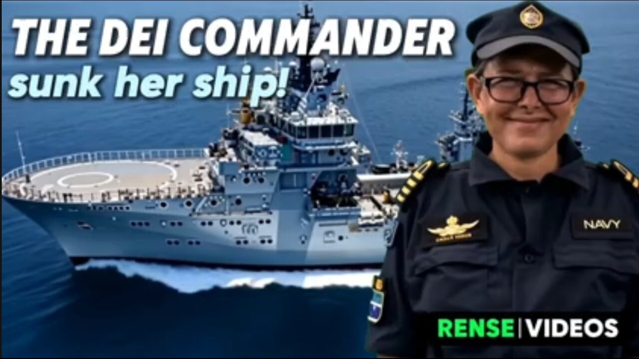 DEI Comlamder sinks her ship