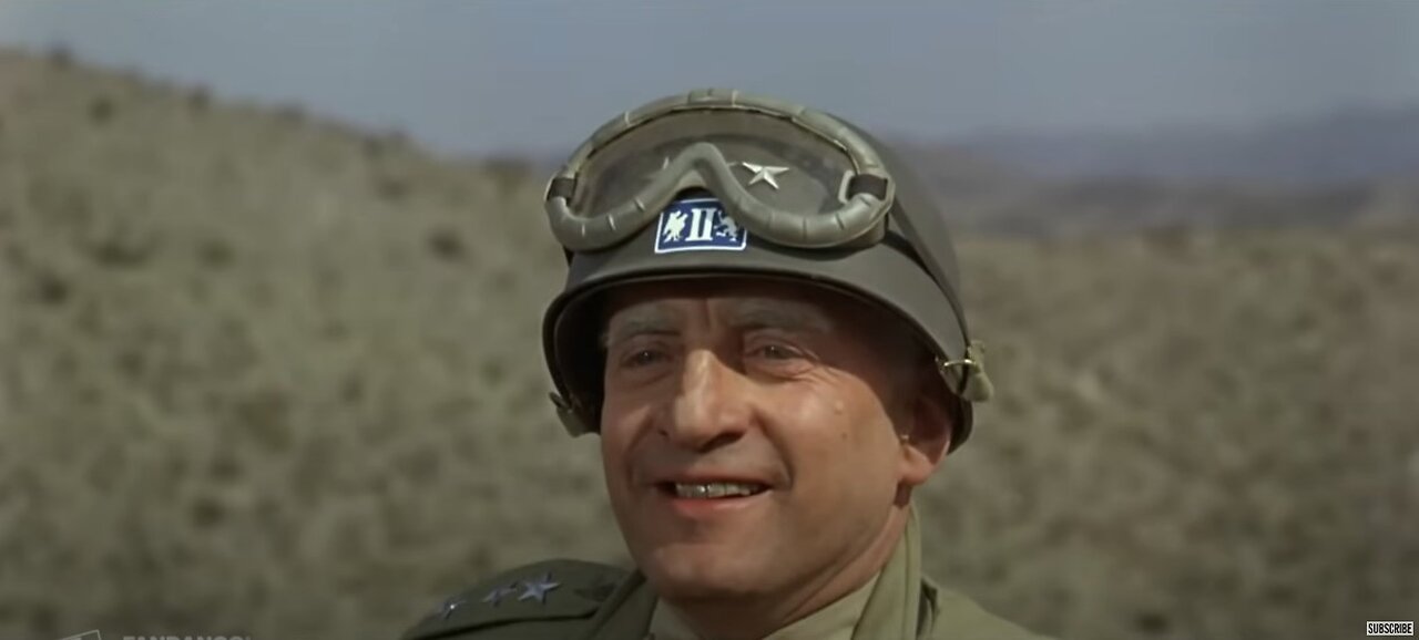 Fictional Account of US General Patton Praising one of Hitler's Generals, General Rommel