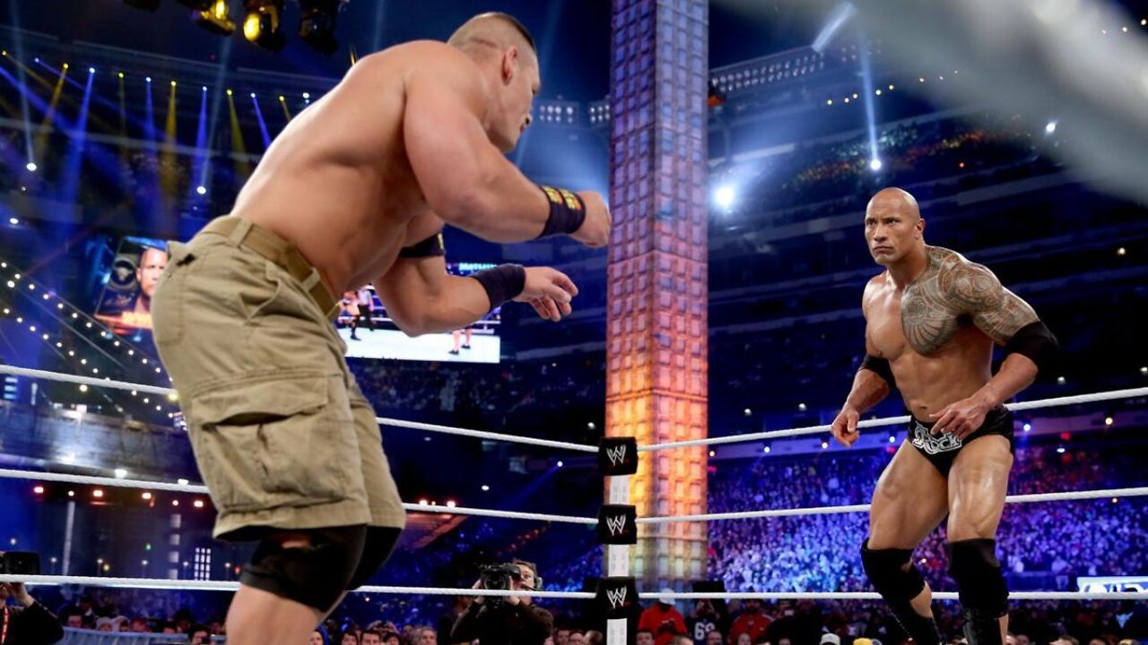 John Cena vs The Rock WrestleMania 29 Highlights