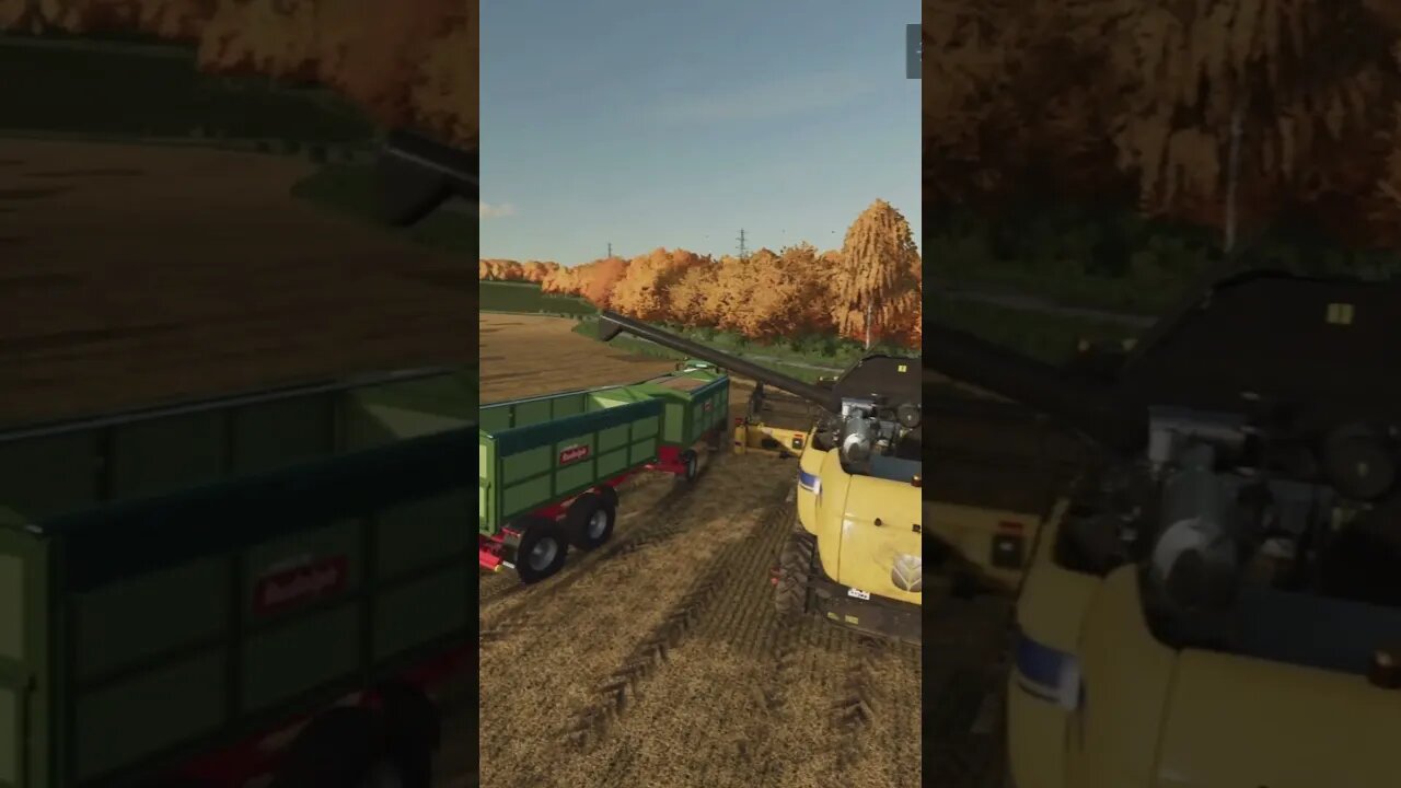 Harvesting Carpathian Countryside FS22 #shorts