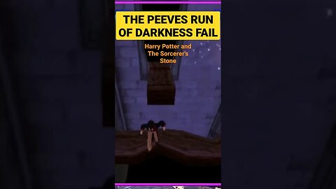 Harry Potter and The Sorcerer's Stone Livestream Moment#3 FAILED THE PEEVES RUN #letsplay #shorts