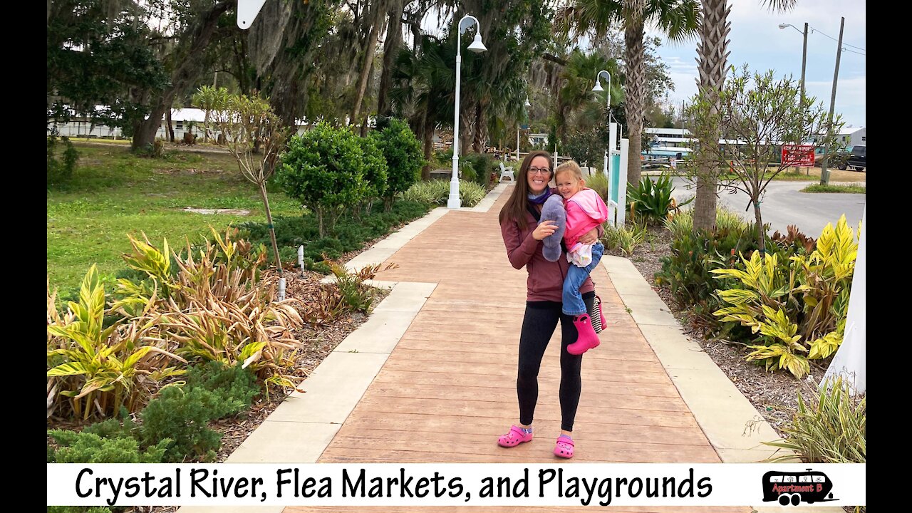 Crystal River, Flea Market, and a Playground!