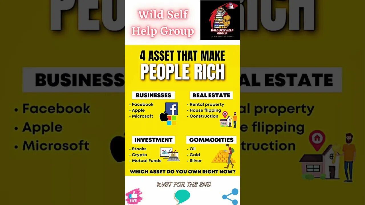 🔥4 assets that make people rich🔥#shorts🔥#wildselfhelpgroup🔥15 March 2023🔥