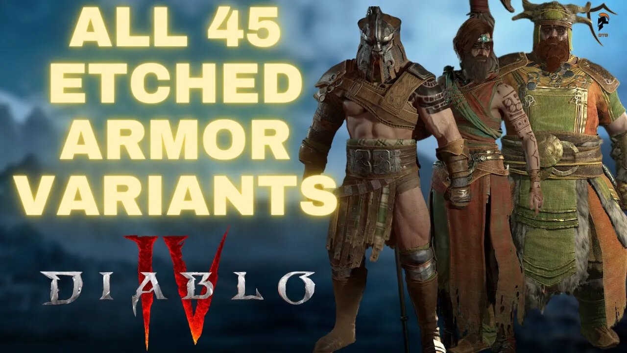 Diablo 4 - All 45 Variants of the Etched Armor