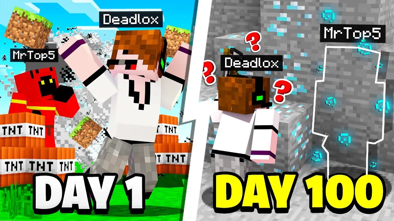 I Trolled Him For 100 Days In Minecraft