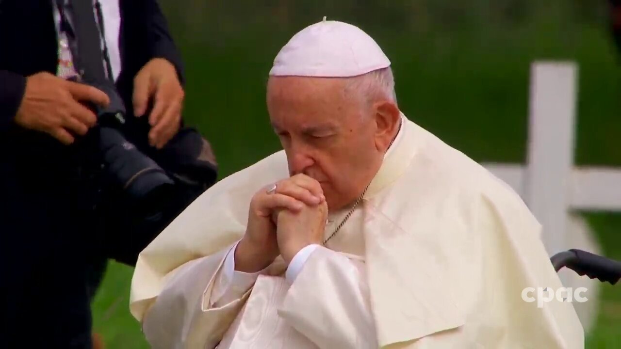 Pope Francis visits former residential school site in Maskwacis, Alberta. Canada(with English interpretation)