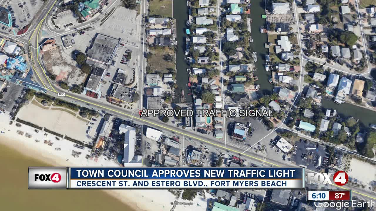 Traffic light to be installed on Fort Myers Beach