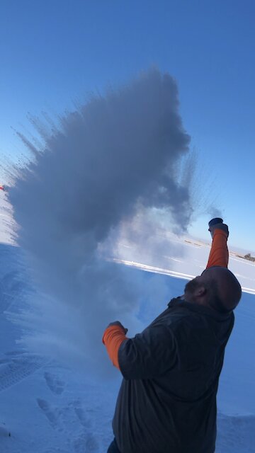 Boiling water vaporizes at -20