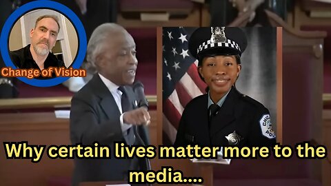 The racial media narrative and Al Sharpton delivers eulogy....