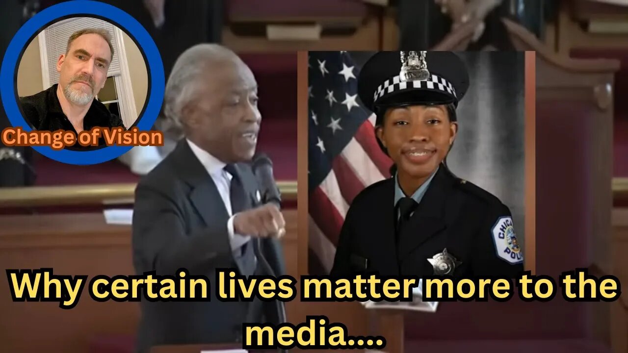 The racial media narrative and Al Sharpton delivers eulogy....