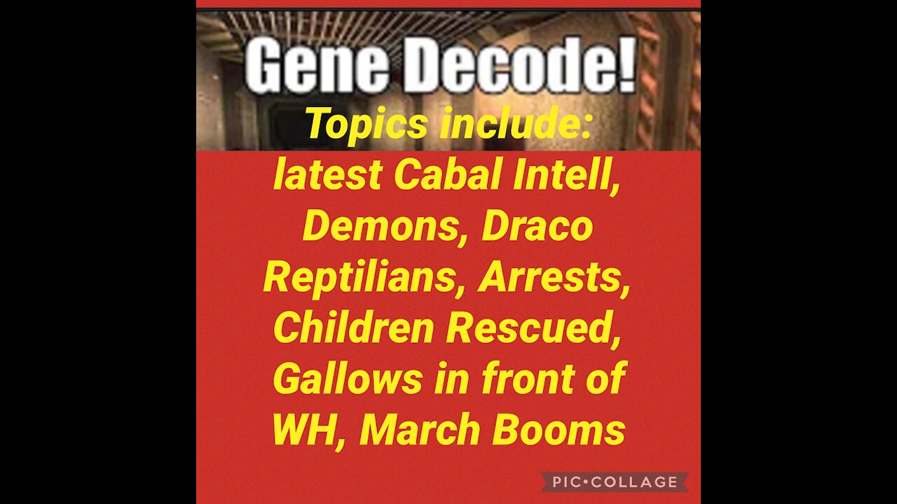 GENE DECODE: Draco, Demons, WH Gallows, Arrests, Rescued Children, Fake Politicians