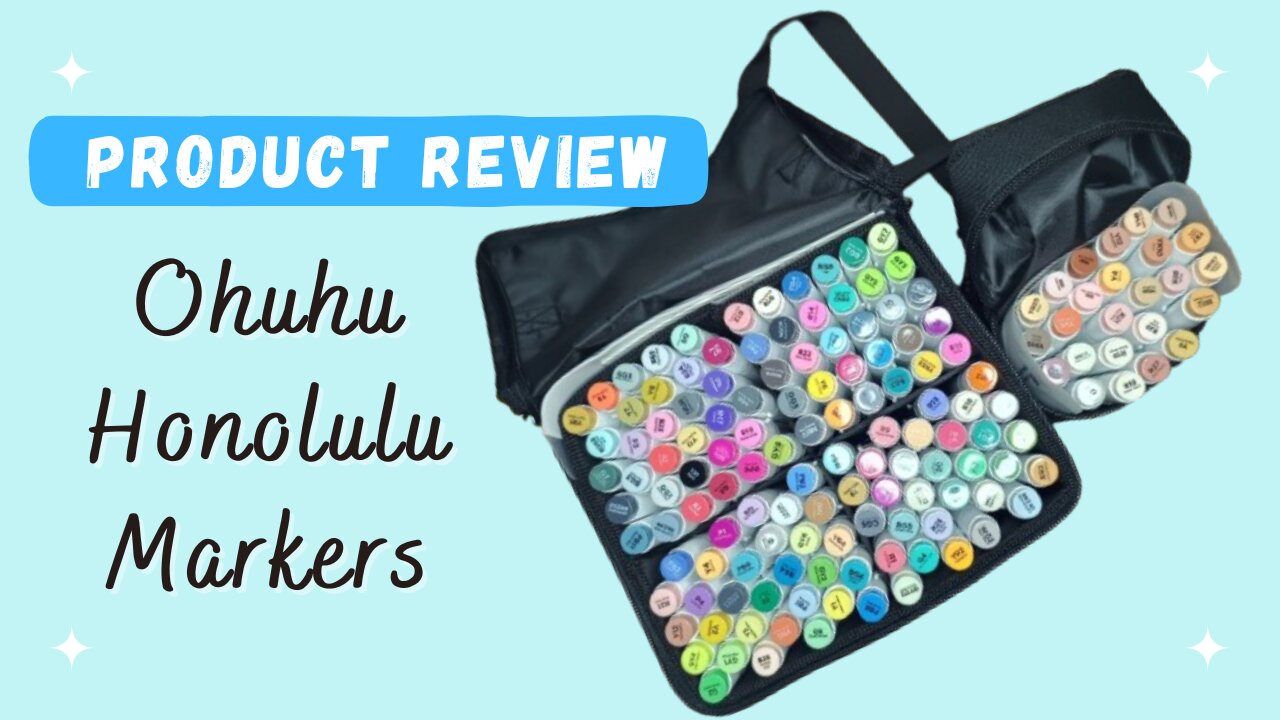 [product review] Ohuhu Honolulu Alcohol Markers tested on Lunareth's coloring book! ❤️