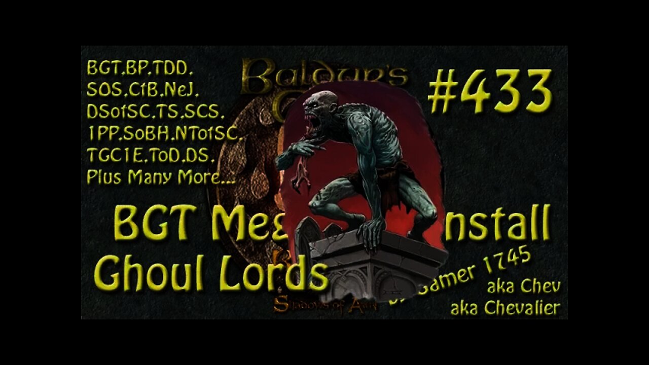 Let's Play Baldur's Gate Trilogy Mega Mod Part 433 Ghoul Lords Fishing for Trouble