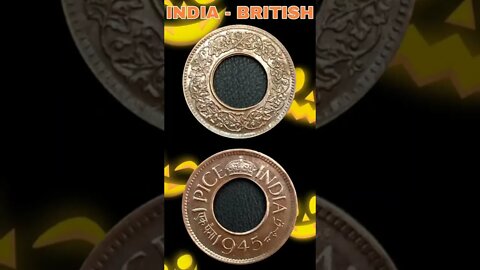 India - British 1 Pice 1945.#shorts #coinnotesz