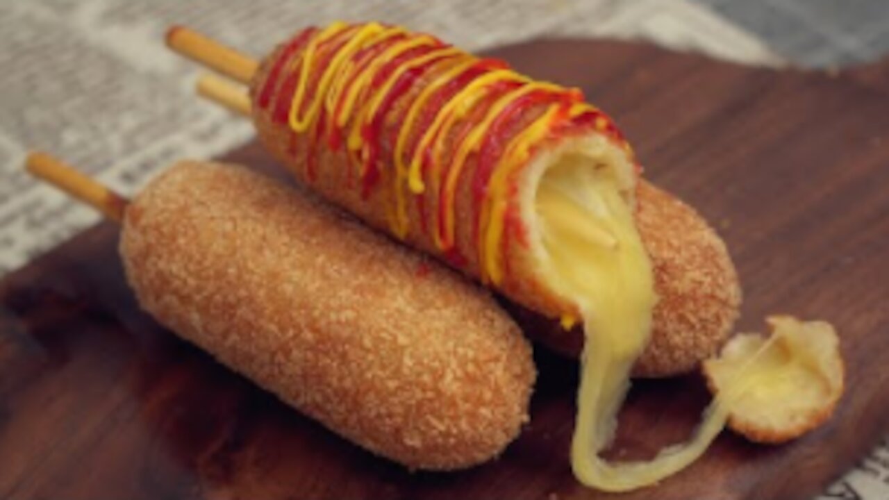 Mozzarella Cheese Corn Dog Recipe [Korean Street Food]