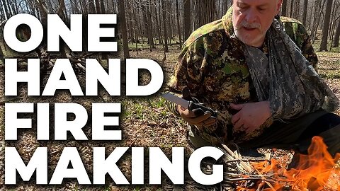 Bushcraft Survival Skills | One Handed Fire Starting With Ferro Rod