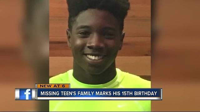 Family remembers missing Sarasota teen on his 15th birthday