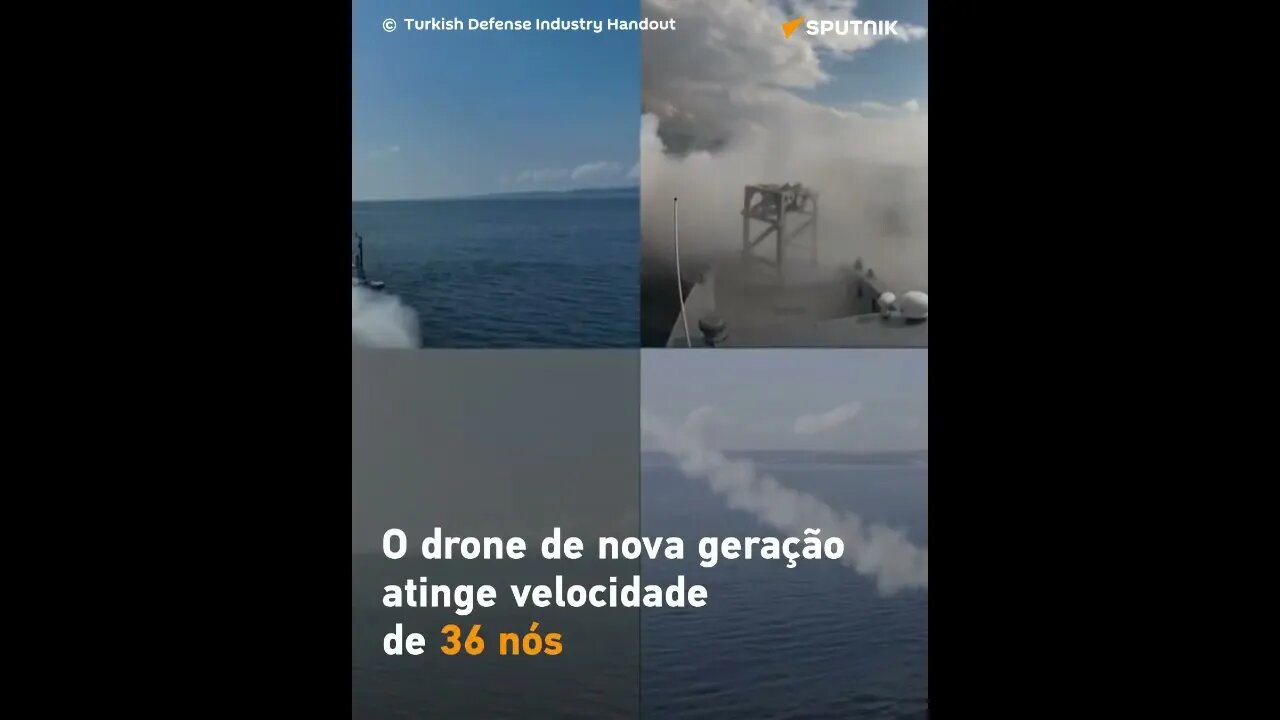 Turquia lança 1º míssil guiado de drone marítimo